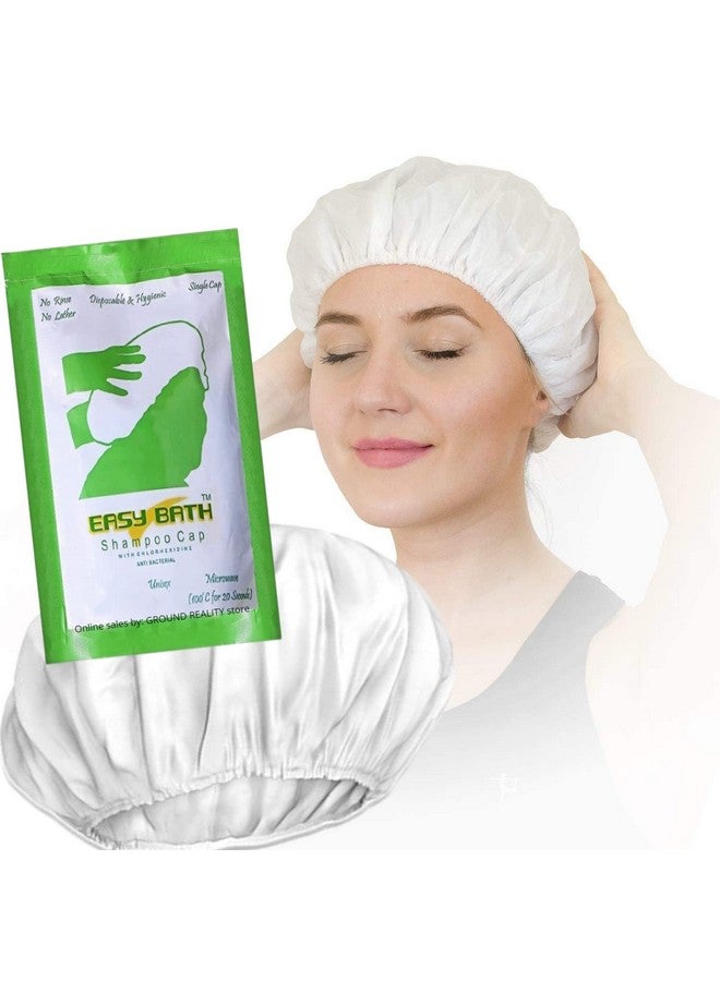 LUREME Easy Bath Shampoo Cap for Adults - Clean, Complete and Comfortable Hair Wash with Shampoo and Conditioner within Minutes. Microwavable Easy bath Shampoo Cap. 1 Shampoo Cap Adult Pack (LH2) - Image 1
