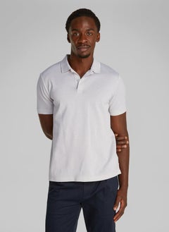 CALVIN KLEIN Oxford Lightweight Short Sleeve Polo  - Image 1