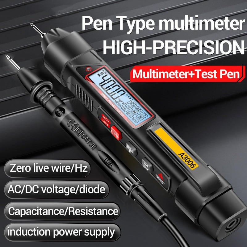 Pencil Digital Multimeter 4000 Counts AC DC Voltage Diode Tester Live Wire - Image 5