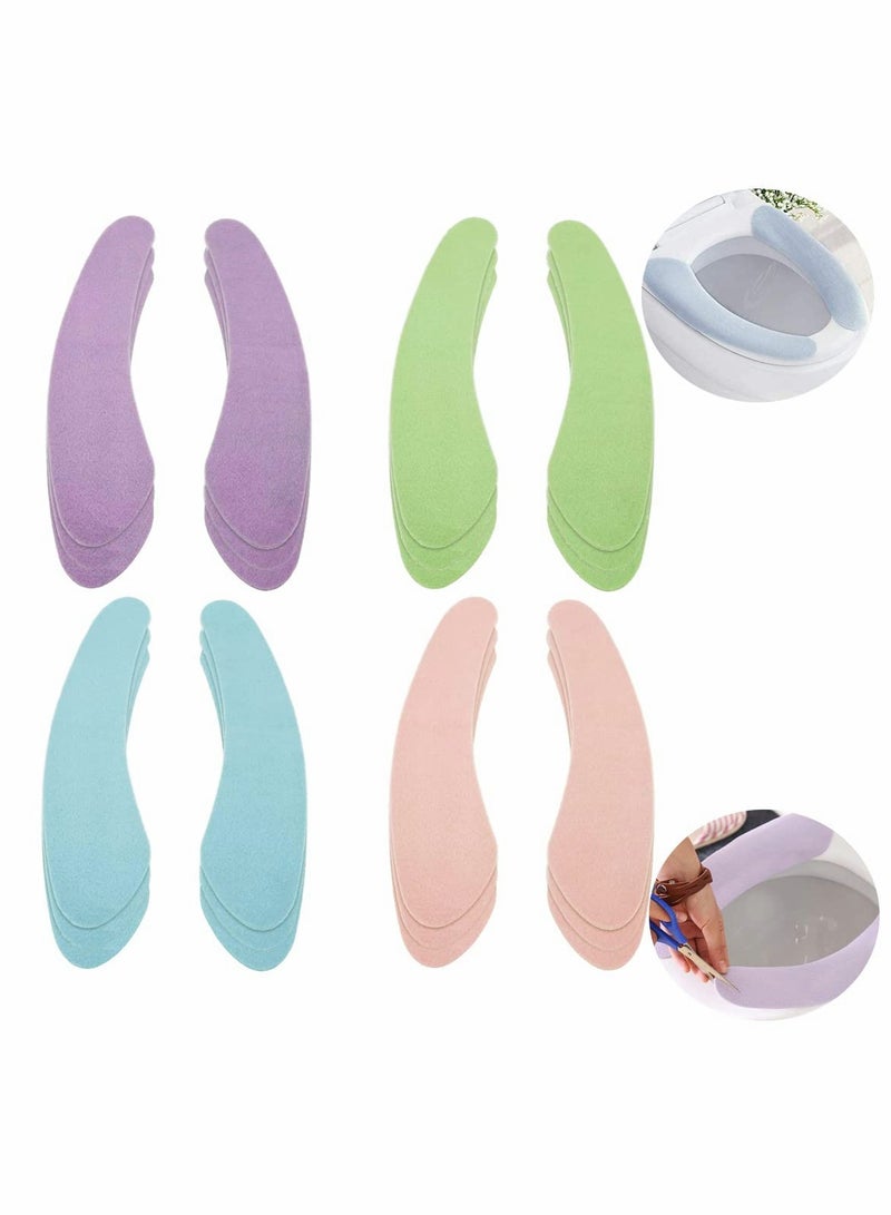 Excefore Toilet Seat Covers, 12 Pair Toilet Seat Cushion Bathroom Toilet Seat Cushion - Image 1