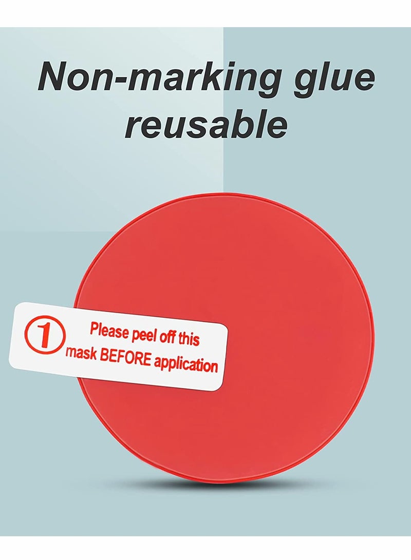 KASTWAVE حافظة AirTag، حامل AirTag، ملحقات AirTag، لاصق سيليكون، حافظة AirTag مقاومة للماء والخدش، متتبع موقع مخفي، حامل AirTag للأطفال، لجهاز Apple Airtag، عبوتان (أحمر) - Image 2