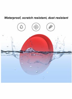 KASTWAVE AirTag Case, AirTag Holder, AirTag Accessories, Silicone Pasteable, Waterproof-Anti-Scratch Sticker AirTag Case, Hidden Location Tracker, Air Tag Holder for Kids, for Apple Airtag, 2 Packs (Red)  - Image 4