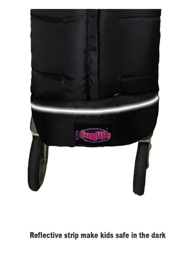 SUNDAY Anti-Kick Stroller Blanket,Toddler Stroller Universal Footmuff Cosy Toes Buggy Pushchair Sleeping Bag Waterproof,Anti-Slip,Extendable,Multifunction Use Stroller Winter Cover - Image 4