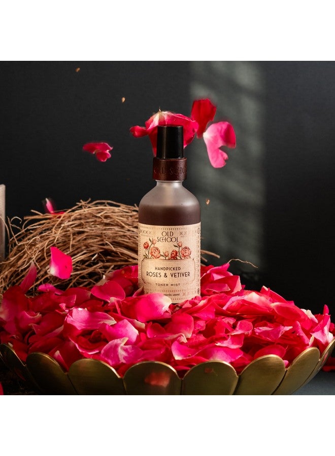 Old School Rituals Handpicked Roses & Vetiver Face Toner Mist | Instant Hydration, Pore Tightening & Glow Enhancer | Refreshes, Soothes, & Revitalizes Skin | 100ml - Image 2