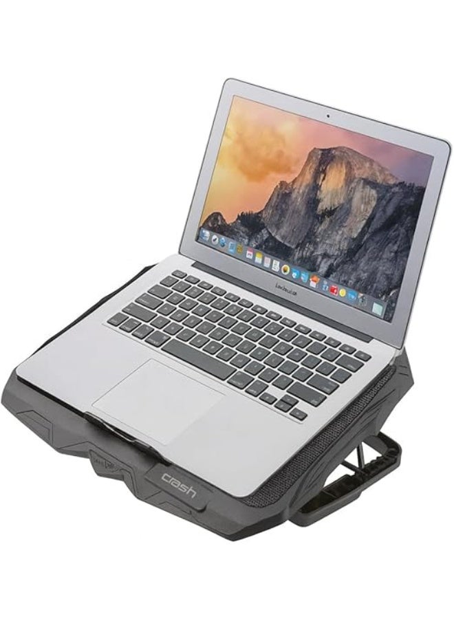 Laptop Cooling Pad with 4 Powerful 5.5W Fans – Colorful LED Lights, Quiet Performance, USB Port – Adjustable & Practical Design - Image 4