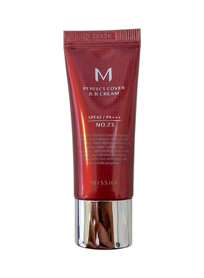 Missha M Perfect Cover BB Cream SPF 42 23 Natural Beige - Image 1