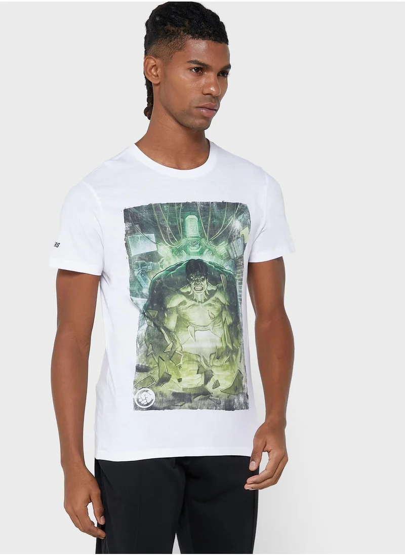 DIFUZED Hulk Crew Neck T-Shirt