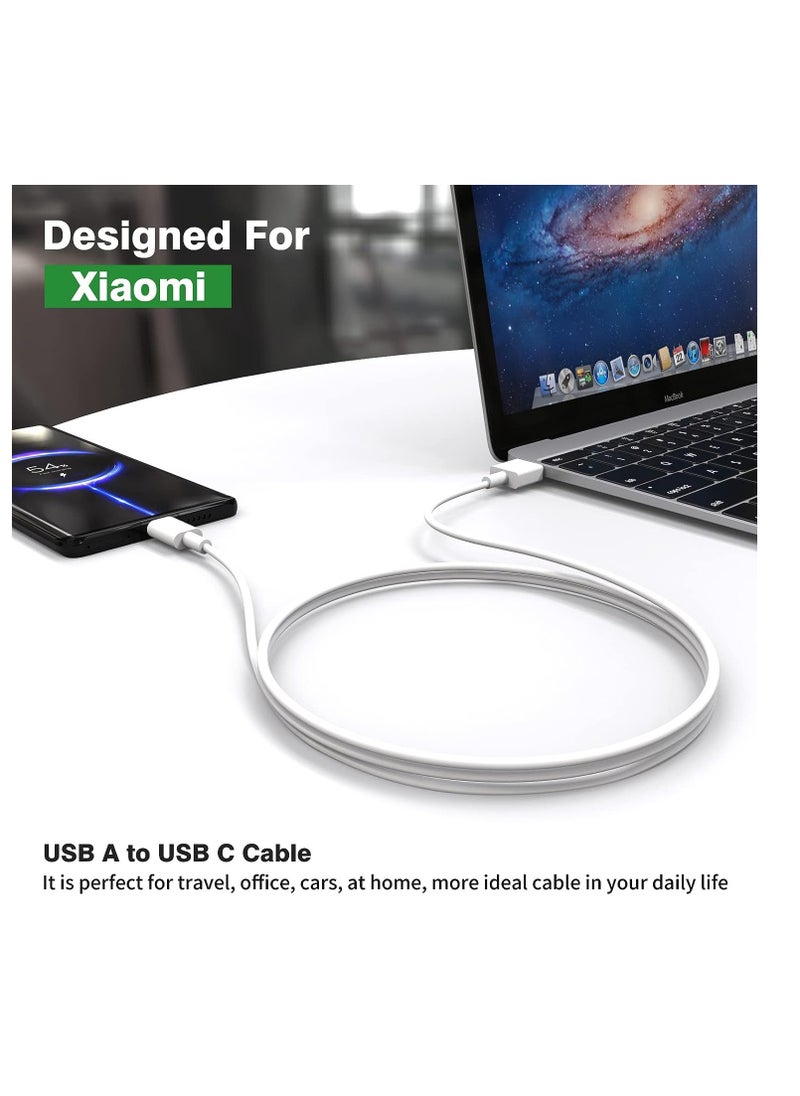 Generic - 2 Pack 1M/3.3ft Type C Charger Cable Fast Charging 3A Turbo Hyper Charging Cable for Xiaomi  15 14T 12 Pro 13T 12T 11T 11 Lite 5G for Redmi Note 14 13 12 11 9T 9 8 for POCO F6 F5 F4 GT M5 Pro X6 X5 X4 Pro - Image 1
