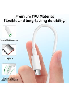 Generic كابل شاحن من النوع C بطول 1 متر/3.3 قدم وكابل شحن سريع 6 أمبير من Turbo Hyper لـ Xiaomi 12 Pro 13T 12T 11T 11 Lite 5G وRedmi Note 11 9T 9 8 وPOCO F4 GT M4 Pro X4 Pro  - Image 3