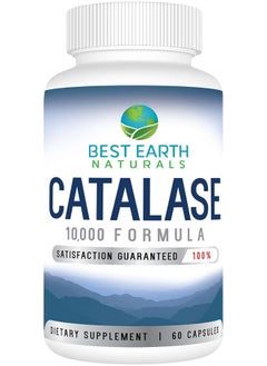 Best Earth Naturals Best Earth Naturals Catalase 10000 Formula Enzyme Supplement - Catalase Enzyme with Biotin, Saw Palmetto, 10,000 Units of Catalase & More  - Image 1