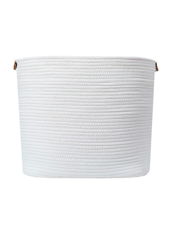 Midlee Rope Dog Toys Basket with Leather Handles - Image 4