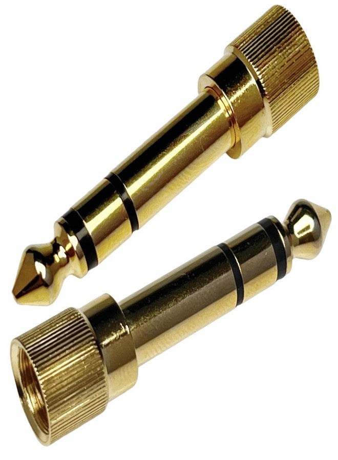 CESS 2-Pack 1/4" Stereo Phone Screw-On Adapter - Male 1/8" to Male 1/4" - 3.5mm Stereo to 6.35mm Stereo - Image 5