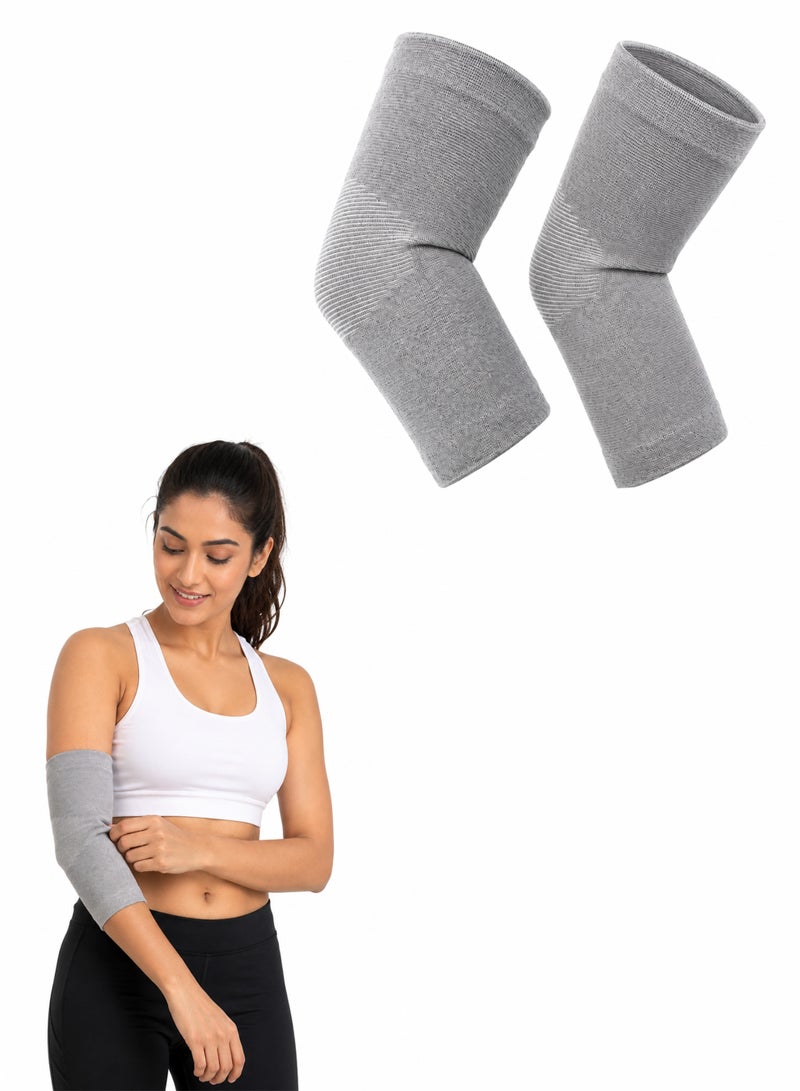 DBLEW Elbow Brace Compression Sleeve for Elbow Pain Relief, Sports Support and Joint Protection, Medium - Image 1