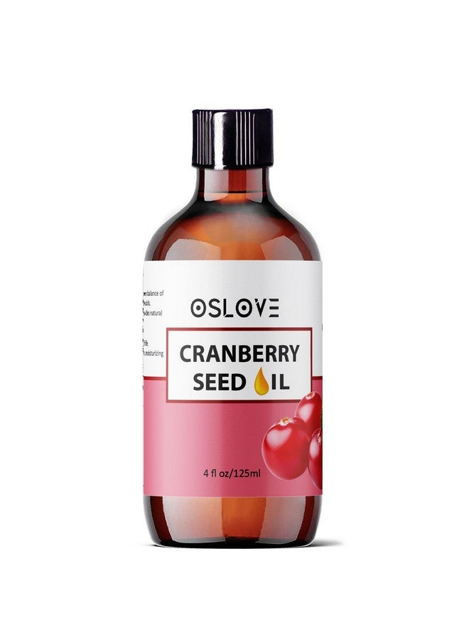 Oslove Organics Oslove Unrefined Cranberry Seed Oil 4 Oz Cold Pressed Extracted From Cranberry Seeds Great Moisturizer For Skin And Hair Antiaging And Softening For Skin - Image 1