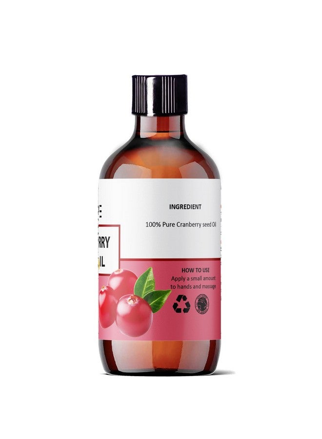 Oslove Organics Oslove Unrefined Cranberry Seed Oil 4 Oz Cold Pressed Extracted From Cranberry Seeds Great Moisturizer For Skin And Hair Antiaging And Softening For Skin - Image 2