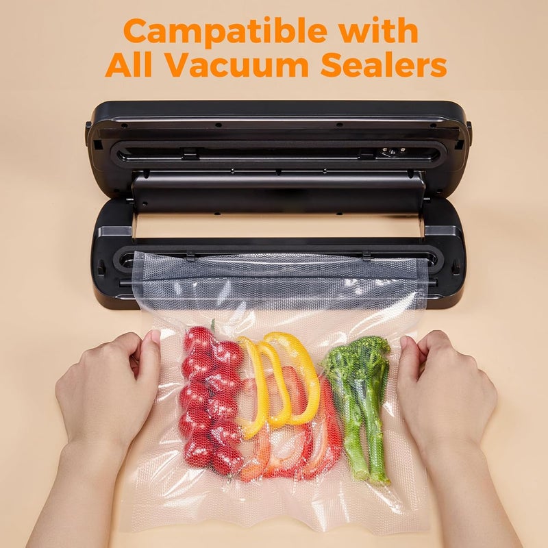 Wevac Vacuum Sealer Bags 8x50 Rolls 2 pack for Food Saver, Seal a Meal, Weston. Commercial Grade, BPA Free, Heavy Duty, Great for vac storage, Meal Prep or Sous Vide - Image 5