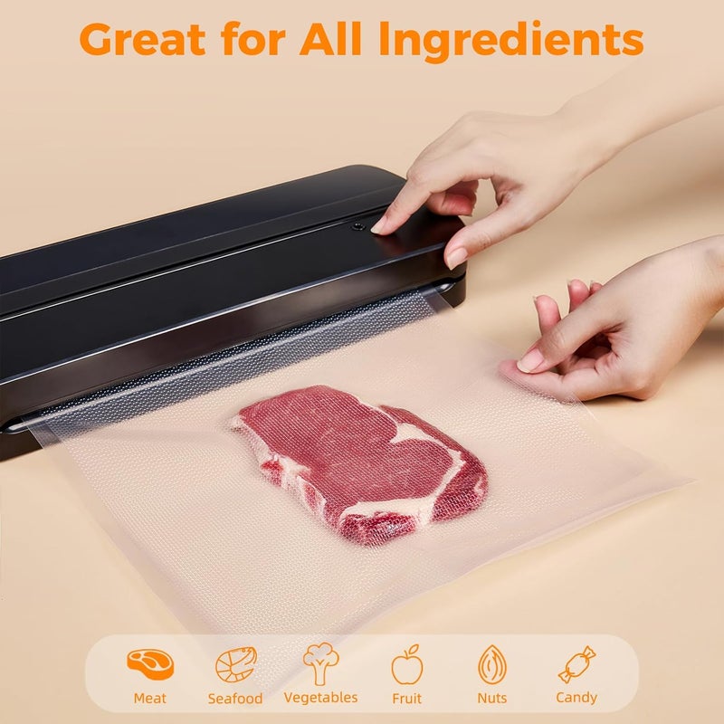 Wevac Vacuum Sealer Bags 8x50 Rolls 2 pack for Food Saver, Seal a Meal, Weston. Commercial Grade, BPA Free, Heavy Duty, Great for vac storage, Meal Prep or Sous Vide - Image 4