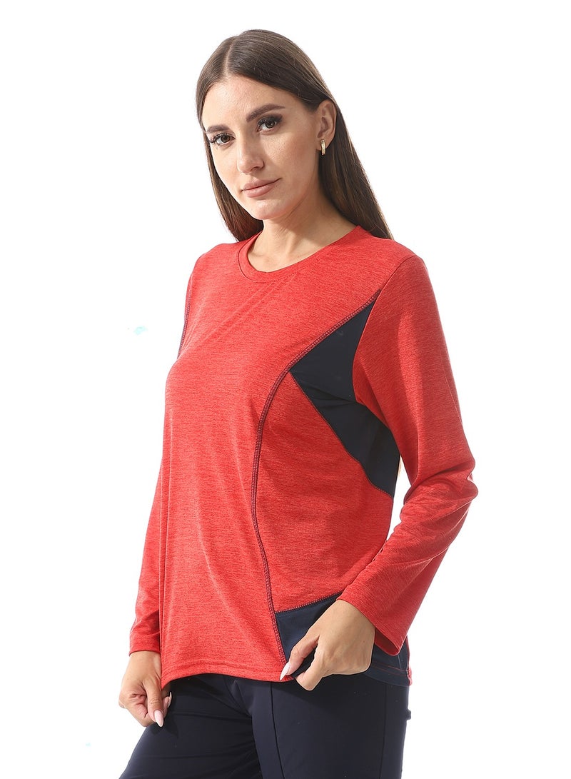 Caesar Women Sport T-Shirt With Long Sleeves  - Image 2