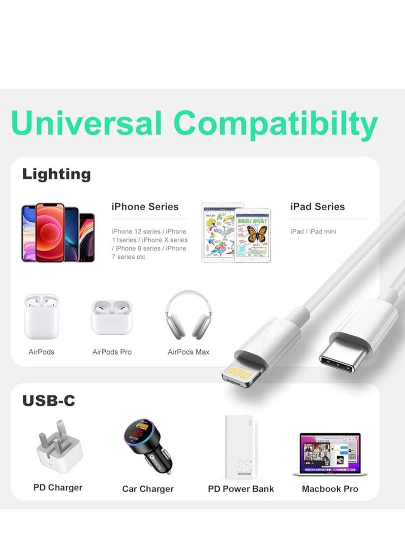 NovaTrends - iPhone Charger Cable 1M[MFi Certified] USB C to Lightning Cable Fast Charging Power Delivery PD 20W iPhone Cable for iPhone 14/14 Pro/14 Plus/14 Pro Max, iPad Pro, iPhone 8-13 All Series - Image 1