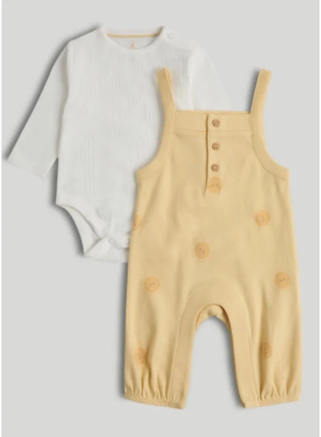 مذركير My First Dungarees and Bodysuit Outfit