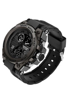 Sanda SANDA 739 G Style Men Digital Watch Military Sports Watches Dual Display Waterproof Electronic Wristwatch Black  - Image 2