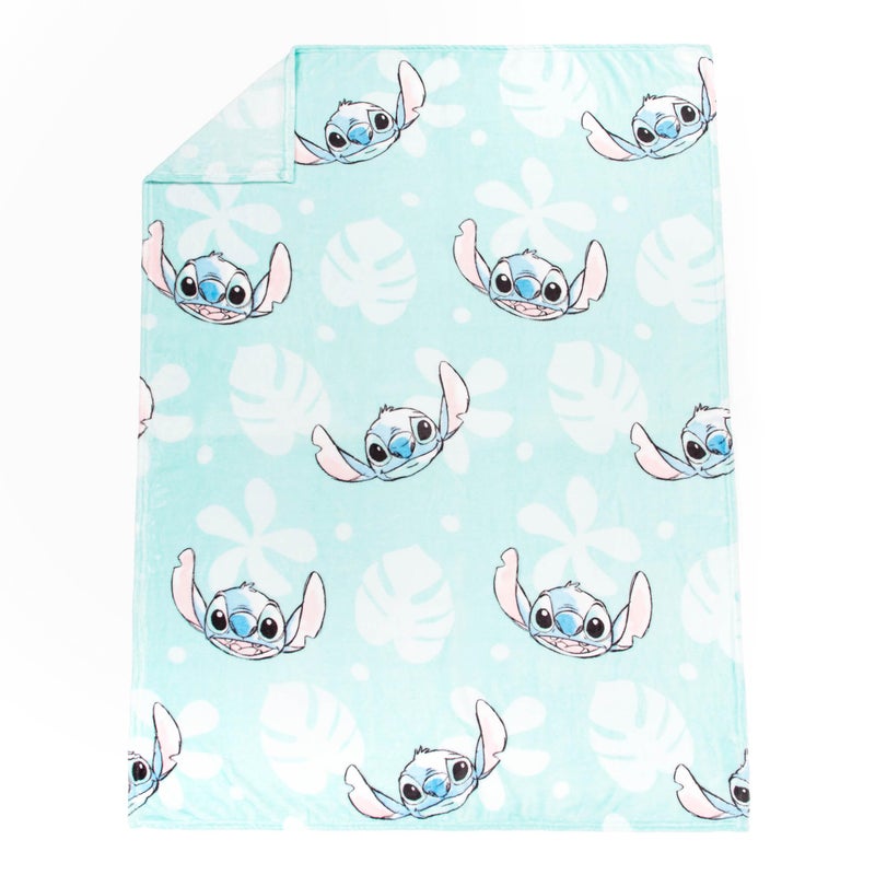 Jay Franco Disney Lilo & Stitch Throw Blanket with Gift Box - Kids Super Soft Special Edition Floral Fleece Bedding - Plush Throw Measures 46 x 60 Inches - Image 4