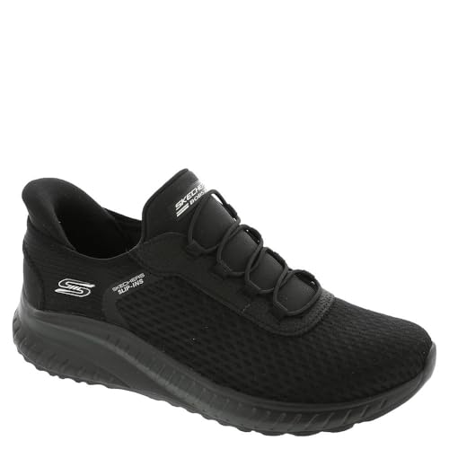 SKECHERS حذاء سنيكرز سكيشرز للنساء بدون استخدام اليدين بوبز سكواد فوضى بالألوان، BBK، 5 عريض - Image 2