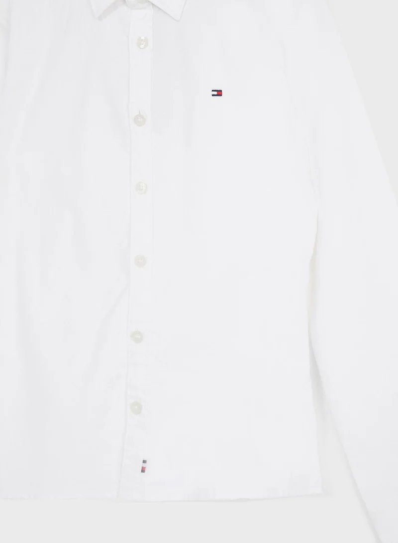 TOMMY HILFIGER Youth Oxford Slim Fit Shirt