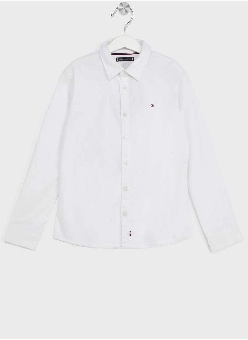 TOMMY HILFIGER Youth Oxford Slim Fit Shirt