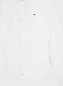 TOMMY HILFIGER Youth Oxford Slim Fit Shirt  - Image 3