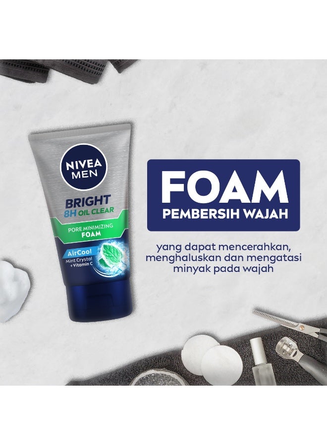 Nivea Bright 8H Oil Clear Pore Minimizing Foam 100 ml - Image 3