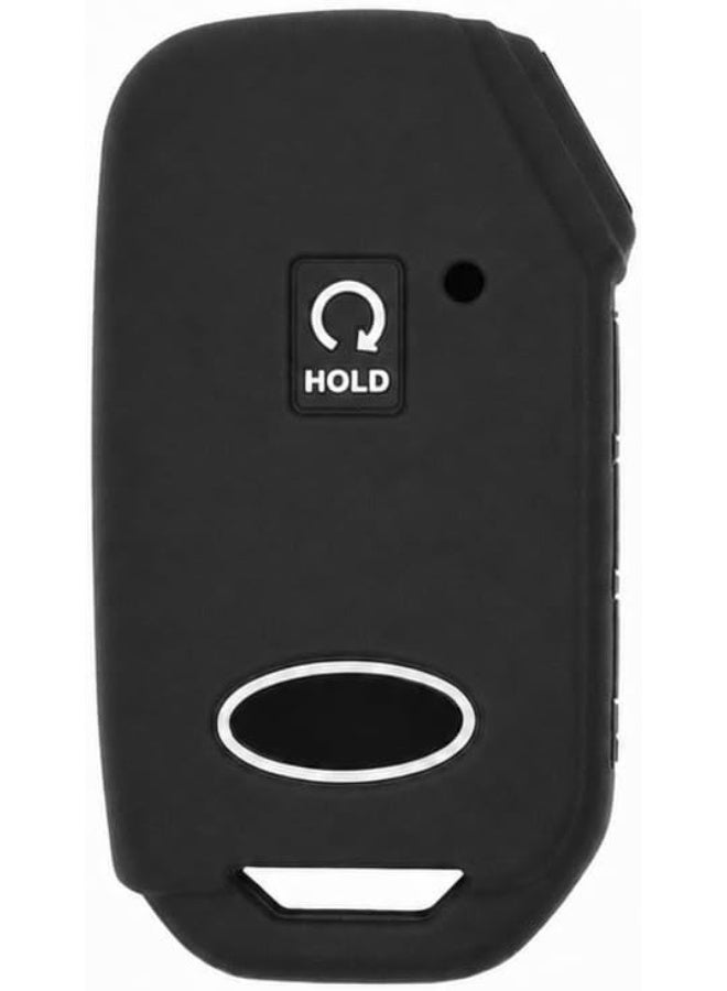 Arooma 5 Buttons Silicone Key Shell Cover Case for KIA Soul, Remote Protection Black - Image 4