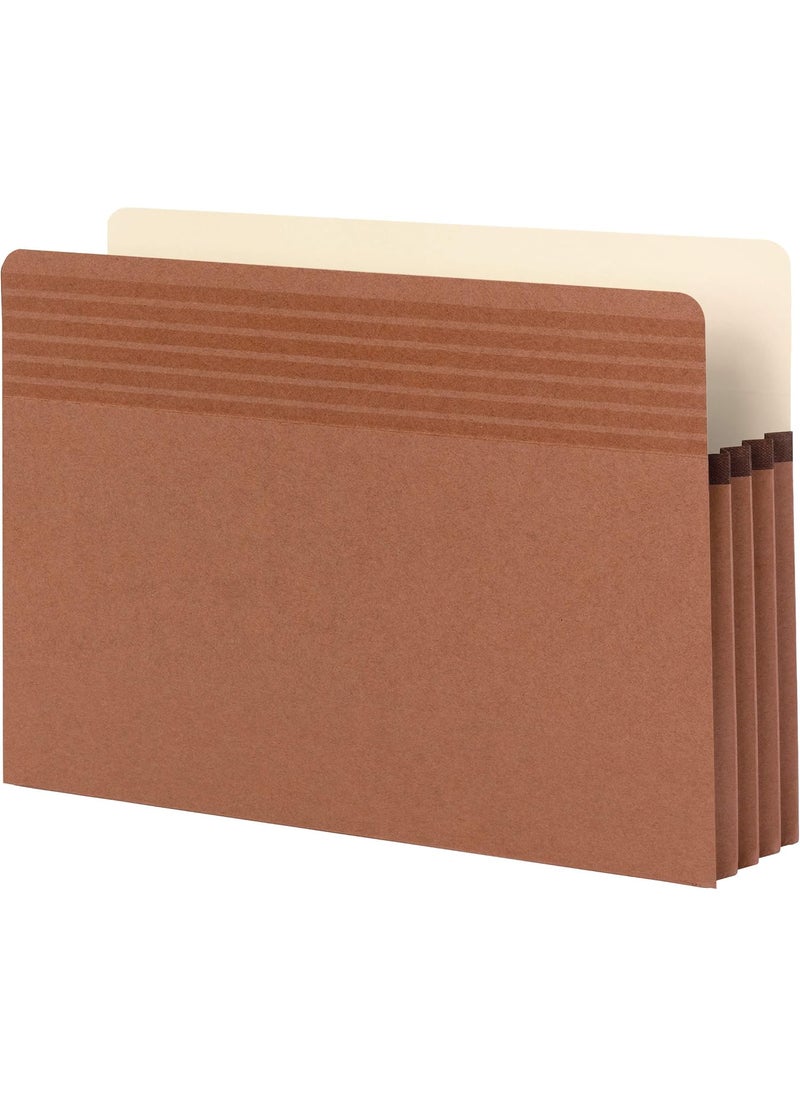 Smead Smead Easy Grip File Pocket StraightCut Tab 312 Expansion Legal Size Redrope 25 per Box 73210  - Image 1