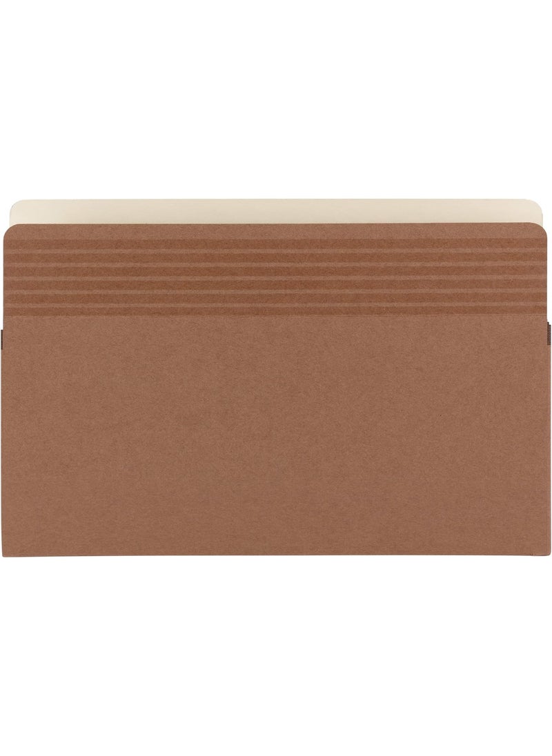 Smead Smead Easy Grip File Pocket StraightCut Tab 312 Expansion Legal Size Redrope 25 per Box 73210  - Image 2