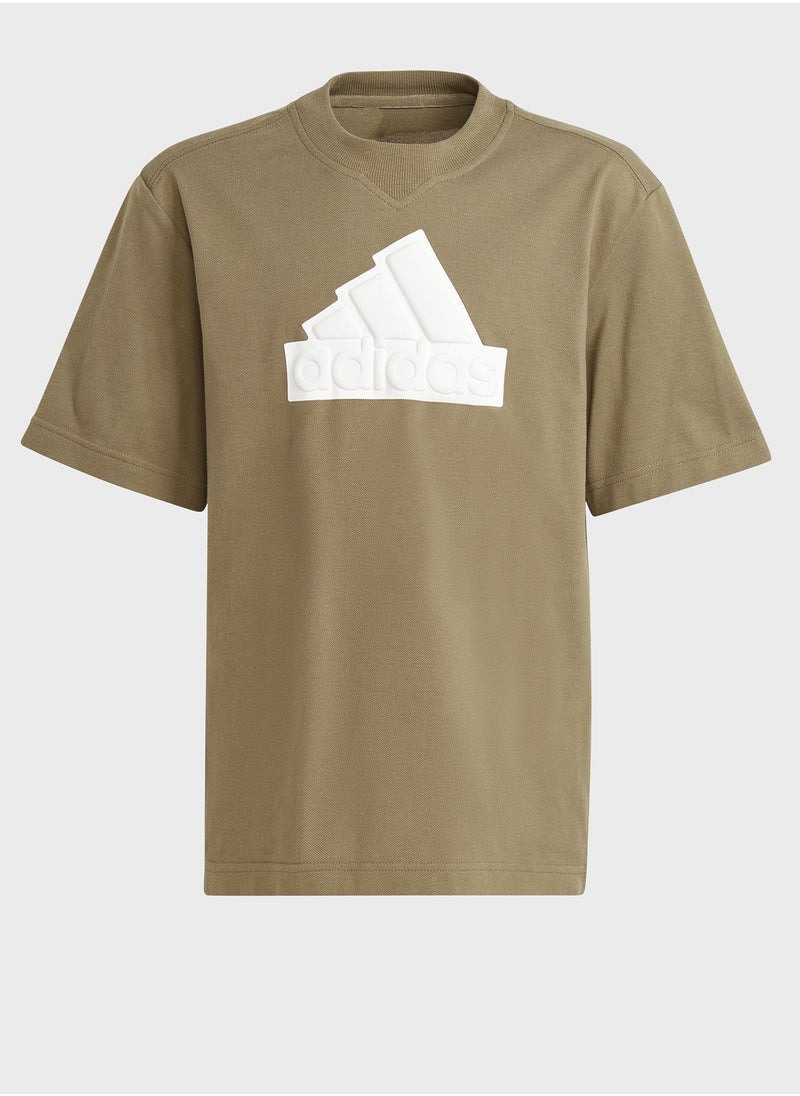 Adidas - Future Icons Logo Piqué T-Shirt - Image 1