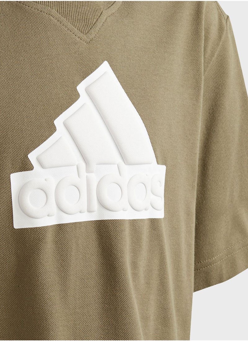 Adidas - Future Icons Logo Piqué T-Shirt - Image 1
