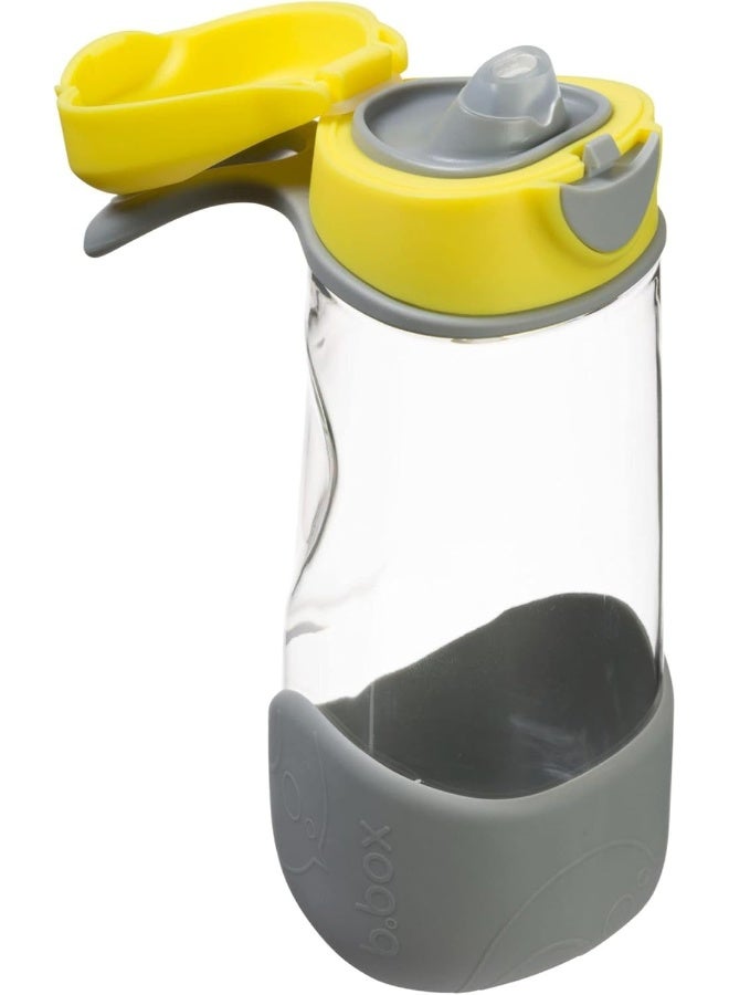 b.box 15 oz Sport Spout Kids Water Bottle for School, Sports, Travel, Daycare. Leakproof, Spill Proof, Dishwasher Safe. Easy Grip Triangle Shape, Durable Tritan Material. BPA Free. - Image 1