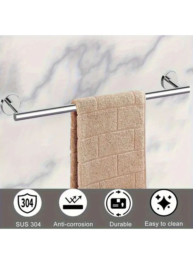 Polished Chrome 8 Pcs Bathroom Hardware Set Towel Bar Ring Holder Hook - Image 5