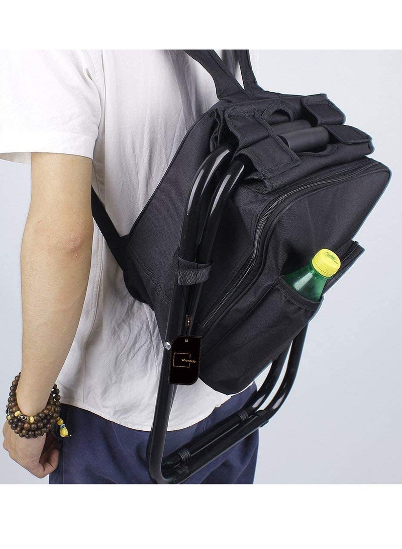 شاربدو كرسي ظهر خارجي محمول، كرسي ترفيهي محمول مع عبوة ثلج، كرسي سفر خارجي محمول - Image 3