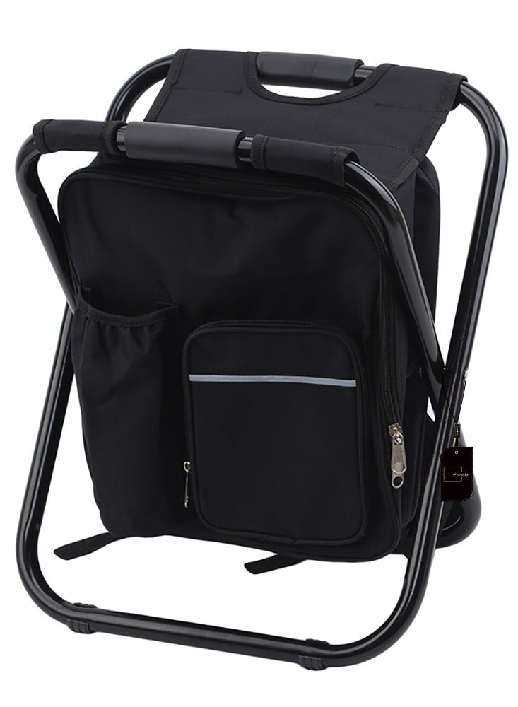 شاربدو كرسي ظهر خارجي محمول، كرسي ترفيهي محمول مع عبوة ثلج، كرسي سفر خارجي محمول - Image 1