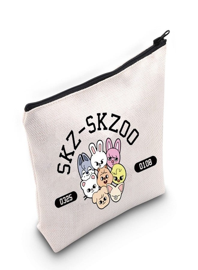TOBGBE K-POP Group Gift SKZ Character Singer Inspired Cosmetic Bag Stay Fans Gift SKZ Album Merchandise Stay Gifts (B Role Bag) - Image 1