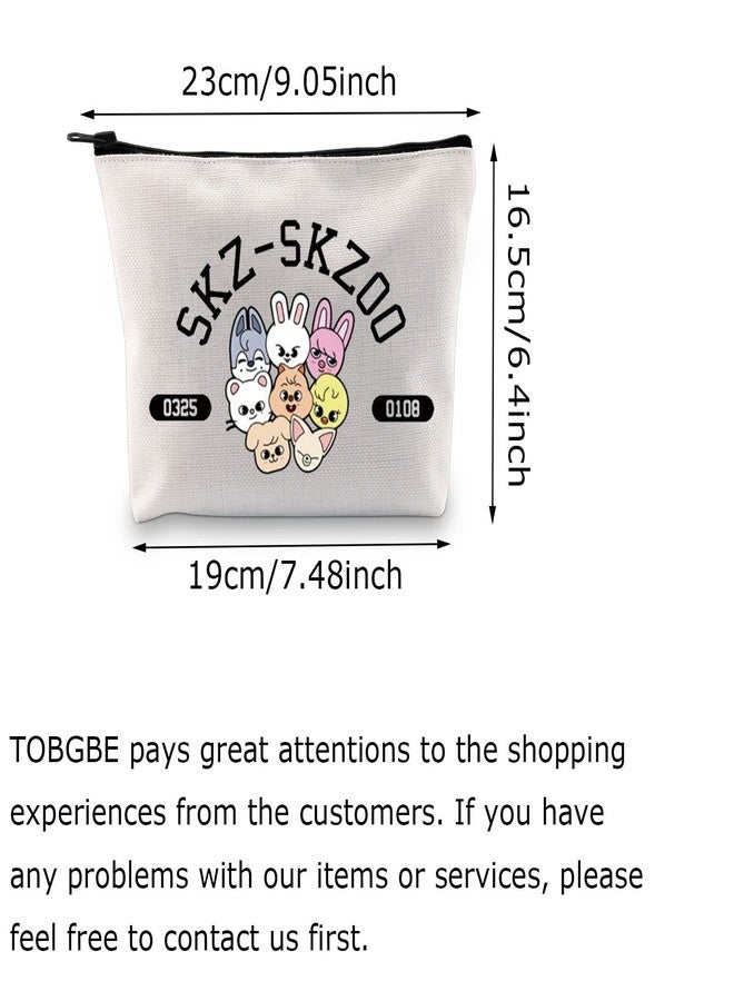 TOBGBE K-POP Group Gift SKZ Character Singer Inspired Cosmetic Bag Stay Fans Gift SKZ Album Merchandise Stay Gifts (B Role Bag) - Image 2