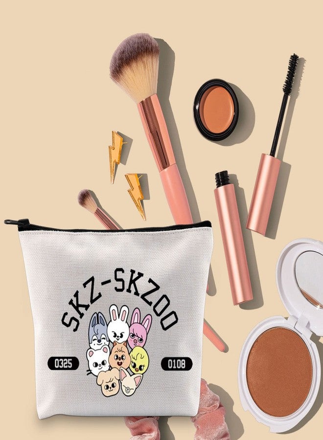 TOBGBE K-POP Group Gift SKZ Character Singer Inspired Cosmetic Bag Stay Fans Gift SKZ Album Merchandise Stay Gifts (B Role Bag) - Image 3