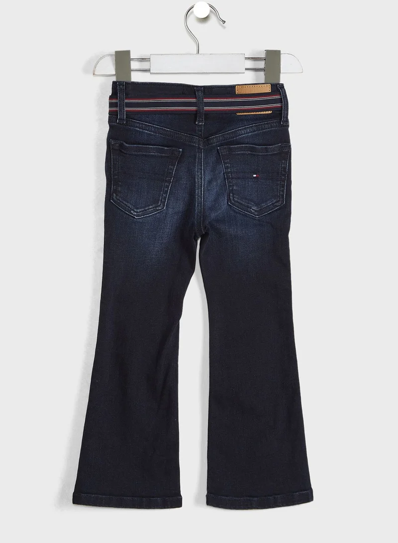 TOMMY HILFIGER Kids Slouchy Flare Striped Jeans