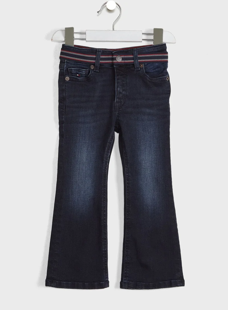 TOMMY HILFIGER Kids Slouchy Flare Striped Jeans