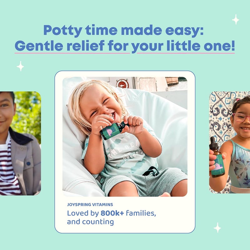 JoySpring Potty Wise – Gentle Digestive Support for Kids – Promotes Healthy Digestion with Senna & Elderberry – Vegan, Gluten-Free, Sugar-Free (2 fl oz) 60 Servings - Image 4