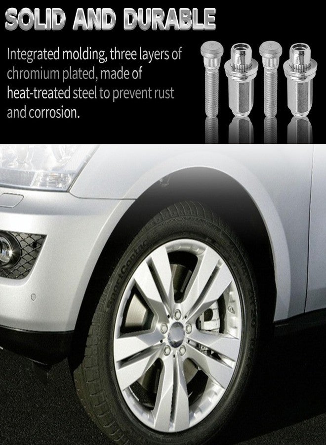 UOIENRT 4Pcs M12x1.50 90942-01058 90942-02049 Hub Bolt Wheel Lug Stud Nut Kit Replacement for Toyota Corolla Camry 4Runner Land Cruiser Supra Avalon Sienna Lexus GS350 GX460 ES300 - Image 3