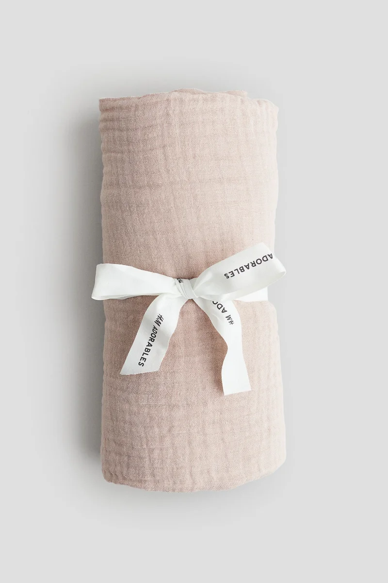 H&M Muslin cot fitted sheet