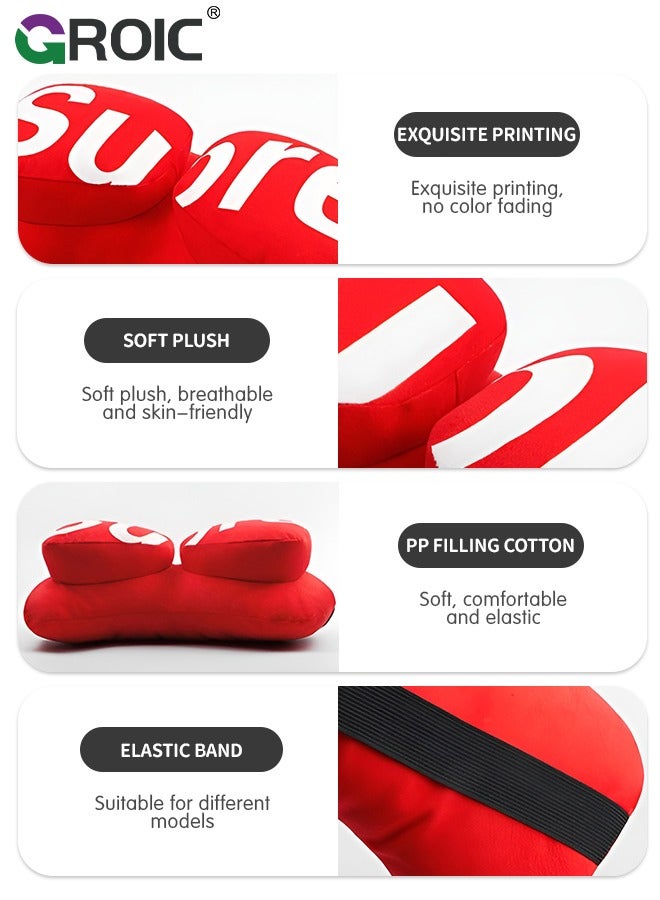 GROIC 1 Pack Car Headrest Pillow Neck Support with "Sure" text, Super Cozy Car Headrest Pillow, Car Neck Pillow, Ergonomic Design, Travel Pillow Car Pillow for Neck/Back Pain Relief Creativity Car Interior Supplies - Image 3