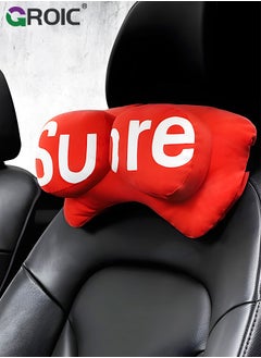 GROIC 1 Pack Car Headrest Pillow Neck Support, Super Cozy Car Headrest Pillow, Car Neck Pillow, Ergonomic Design, Travel Pillow Car Pillow for Neck/Back Pain Relief Creativity Car Interior Supplies  - Image 1